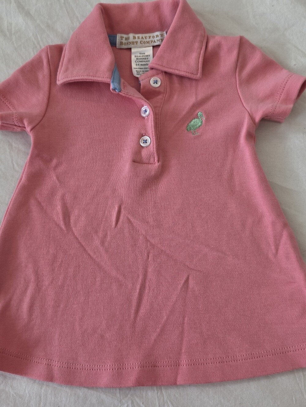 The Beaufort Bonnett Company TBBC Infant Girl's Pink Polo Dress 0-6 Months